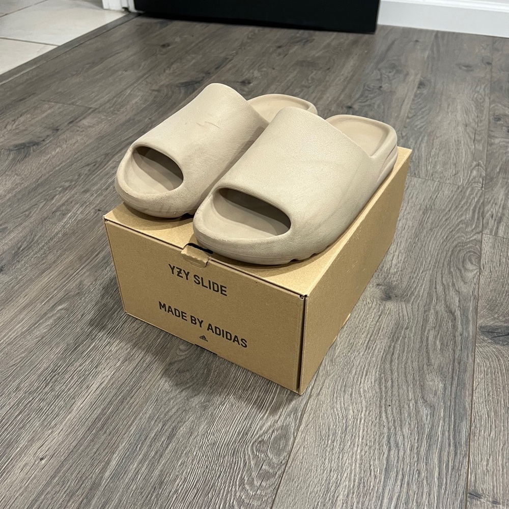 Adidas YZY Slide Sandals in Beige
